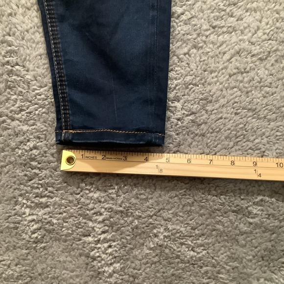 Seven7 Leggings Jeggings Jeans Size‎ 8 Dark Wash Embellished Low Rise - Picture 8 of 15
